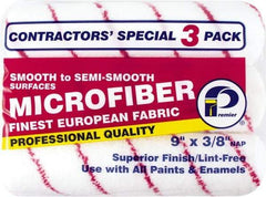 Premier Paint Roller - 3/8" Nap, 9" Wide Paint Roller Cover - Semi-Smooth Texture, Microfiber - Apex Tool & Supply