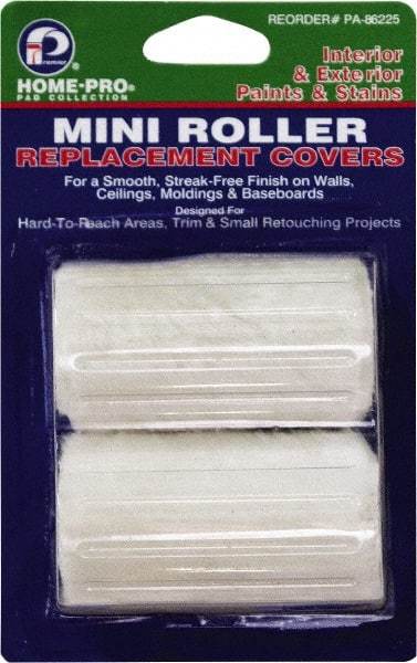 Premier Paint Roller - 4" Wide Paint Mini Roller Covers - Smooth Texture, Polyester - Apex Tool & Supply