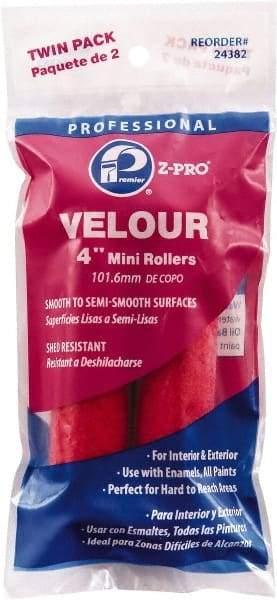 Premier Paint Roller - 4" Wide Paint Mini Roller Covers - Smooth Texture, Woven & Polyester - Apex Tool & Supply