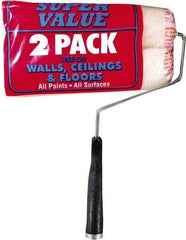 Premier Paint Roller - 12" Long, 3/8" Nap, Wall Roller & Frame Combo - 9" Wide, Plastic Frame, Includes Roller Cover & Frame - Apex Tool & Supply