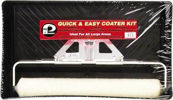 Premier Paint Roller - 3/8" Nap, Driveway Paint Roller Kit - Plastic Frame, Includes Paint Tray, Roller Cover & Frame - Apex Tool & Supply