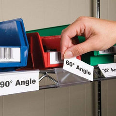 Aigner Index - Label Holders Backing: Snap-On Width (Inch): 1-1/4 - Apex Tool & Supply
