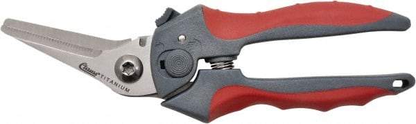 Clauss - 2" Length of Cut, Right Pattern Multi-Purpose Snip - 8" OAL, Ergonomic Non-Slip Grip Handle, Stainless Steel Blade - Apex Tool & Supply