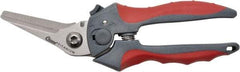 Clauss - 2" Length of Cut, Right Pattern Multi-Purpose Snip - 8" OAL, Ergonomic Non-Slip Grip Handle, Stainless Steel Blade - Apex Tool & Supply