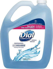 Dial - 1 Gal Bottle Foam Soap - Blue, Spring Water Scent - Apex Tool & Supply