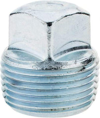 Parker - 1 Male Thread, Steel Industrial Pipe Square Head Plug - MNPTF, 5,500 psi - Apex Tool & Supply