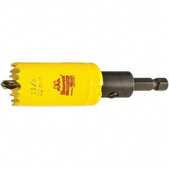 Starrett - 1-1/4" Diam, 2" Cutting Depth, Hole Saw - High Speed Steel Saw, Toothed Edge - Apex Tool & Supply