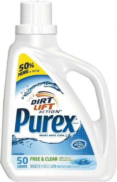 Purex - 75 oz Liquid Laundry Detergent - Unscented - Apex Tool & Supply