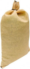 Made in USA - 14" Long x 26" High Sand Bag - Desert Tan Acrylic, For Spill Containment - Apex Tool & Supply