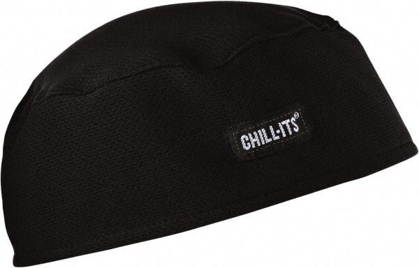Ergodyne - Size Universal, Cooling Slip-On Skull Cap - Black Solid Pattern, Polyester - Apex Tool & Supply