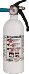 Kidde - 2 Lb, 5-B:C Rated, Dry Chemical Fire Extinguisher - 3-1/4" Diam x 10.95" High, 100 psi, 8' Discharge in 12 sec, Seamless Aluminum Cylinder - Apex Tool & Supply