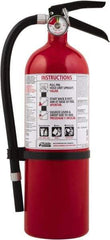 Kidde - 5 Lb, 3-A:40-B:C Rated, Dry Chemical Fire Extinguisher - 4-1/2" Diam x 16.07" High, 195 psi, 18' Discharge in 15 sec, Seamless Aluminum Cylinder - Apex Tool & Supply