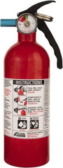 Kidde - 2 Lb, 5-B:C Rated, Dry Chemical Fire Extinguisher - 3-1/4" Diam x 10.95" High, 100 psi, 12' Discharge in 12 sec, Seamless Aluminum Cylinder - Apex Tool & Supply
