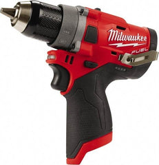 Milwaukee Tool - 12 Volt 1/2" Chuck Pistol Grip Handle Cordless Drill - 0-1700 RPM, Keyless Chuck, Reversible, Lithium-Ion Batteries Not Included - Apex Tool & Supply