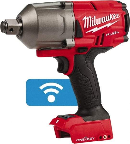 Milwaukee Tool - 3/4" Drive 18 Volt Pistol Grip Cordless Impact Wrench & Ratchet - 1,800 RPM, 0 to 2,400 BPM, 1,500 Ft/Lb Torque, Lithium-Ion Batteries Not Included - Apex Tool & Supply