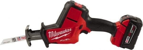 Milwaukee Tool - 18V, 0 to 3,000 SPM, Cordless Reciprocating Saw - 7/8" Stoke Length, 1 Lithium-Ion Battery Included - Apex Tool & Supply
