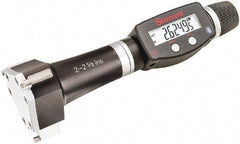 Starrett - 2" to 2-5/8", IP67, Carbide Face Electronic Inside Micrometer - 0.00005" Resolution, 0.0002" Accuracy, 3-1/16" Gage Depth - Apex Tool & Supply