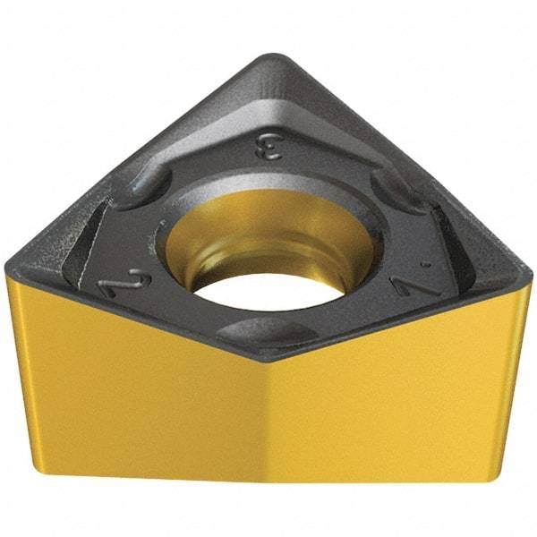 Iscar - H690 WNMU0705 MM Grade IC830 Carbide Milling Insert - TiAlN/AlTiN/TiN Finish, 5.9mm Thick, 11.5mm Inscribed Circle, 0.8mm Corner Radius - Apex Tool & Supply