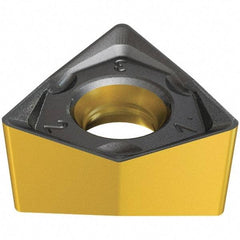 Iscar - H690 WNMU0705 MM Grade IC830 Carbide Milling Insert - TiAlN/AlTiN/TiN Finish, 5.9mm Thick, 11.5mm Inscribed Circle, 0.8mm Corner Radius - Apex Tool & Supply