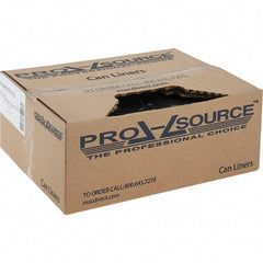 PRO-SOURCE - 1 mil Thick, Heavy-Duty Trash Bags - Linear Low-Density Polyethylene (LLDPE), Flat Pack Dispenser, 40" Wide x 46" High, Black - Apex Tool & Supply