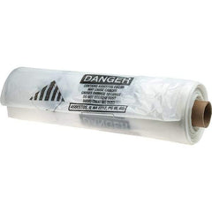PRO-SOURCE - 50 Gal Capacity, Clear, Linear Low-Denstiy Polyethylene (LLDPE), Hazardous Waste Bag - 6 mil Thick x 30" Wide x 72" High, Roll - Apex Tool & Supply