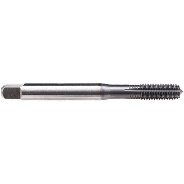Emuge - 1/4-28 UNF, Semi-Bottoming Chamfer, TiCN Finish, High Speed Steel Thread Forming STI Taps - 3-5/32" OAL, 0.255" Shank Diam, 43/64" Thread Length - Apex Tool & Supply