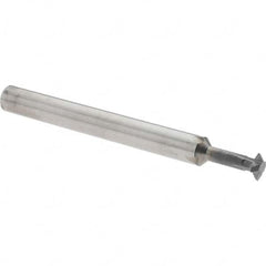 Accupro - 3/16° 3/16" Cut Diam, 0.055" Cut Width, 3/16" Shank, Solid Carbide Double-Angle Cutter - Apex Tool & Supply