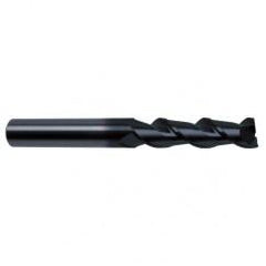 3/8" Dia. - 3" OAL - 45° Helix Super-A Carbide End Mill - 2 FL - Apex Tool & Supply