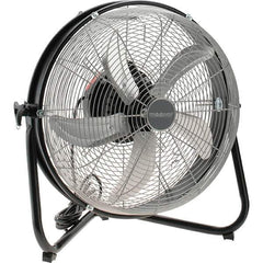 PRO-SOURCE - 18" Blade, 5/64 hp, 1,550, 2,000 & 2,680 CFM, Oscillating Industrial Circulation Fan - Floor Stand, 120 Volts, 3 Speed - Apex Tool & Supply