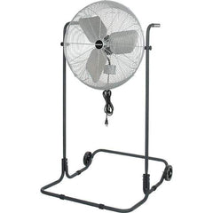 PRO-SOURCE - 24" Blade, 1/8 hp, 2,220 CFM, High Floor Stand Industrial Circulation Fan - Floor Stand, 115 Volts, 2.4 Amps, 3 Speed - Apex Tool & Supply