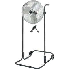 PRO-SOURCE - 18" Blade, 1/8 hp, 5,750 CFM, High Floor Stand Industrial Circulation Fan - Floor Stand, 2.2 Amps, 3 Speed - Apex Tool & Supply