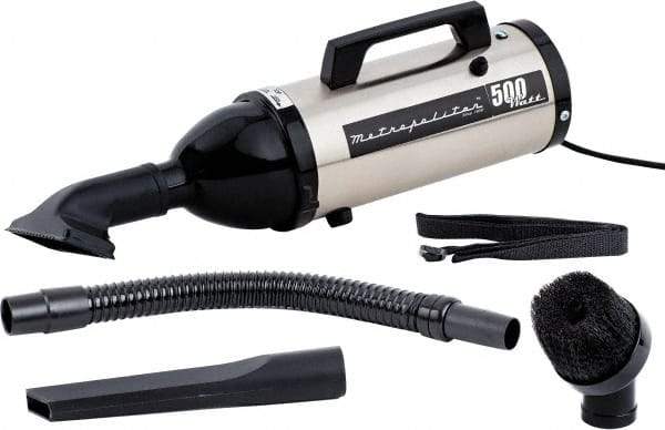 MetroVac - Hand Vacuum Cleaner - 120 Volts, 0.75 hp, 4.5 Amps, 3 Lb, Accessories Included - Apex Tool & Supply