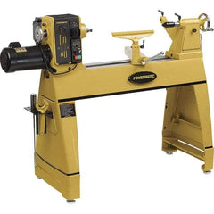 Powermatic - 20" Swing, 36" Between Centers, 220 Volt, Triple Phase Toolroom Lathe - 2MT Taper, 2 hp, 15 to 3,200 RPM, 5/8" Bore Diam, 36-1/2" Deep x 47" High x 81" Long - Apex Tool & Supply