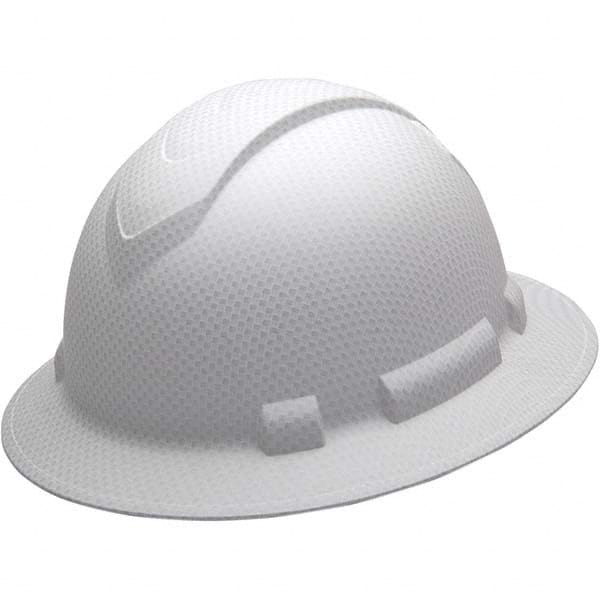 PYRAMEX - ANSI Type I Class C, G & E 4-Point Ratchet Full Brim Hard Hat - Apex Tool & Supply