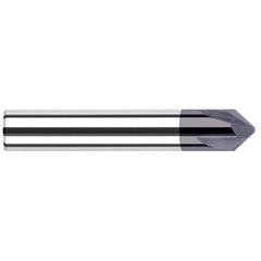 Harvey Tool - 3 Flute Single End Solid Carbide Chamfer Mill - Apex Tool & Supply