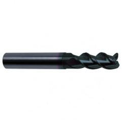 1/4" Dia. - 3" OAL - 45° Helix Super-A Carbide End Mill - 3 FL - Apex Tool & Supply