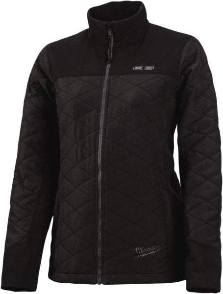 Milwaukee Tool - Size XL Heated Jacket - Black, Polyester, Zipper Closure, 39 to 41" Chest - Apex Tool & Supply