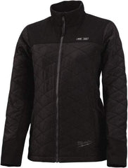 Milwaukee Tool - Size XL Heated Jacket - Black, Polyester, Zipper Closure, 39 to 41" Chest - Apex Tool & Supply
