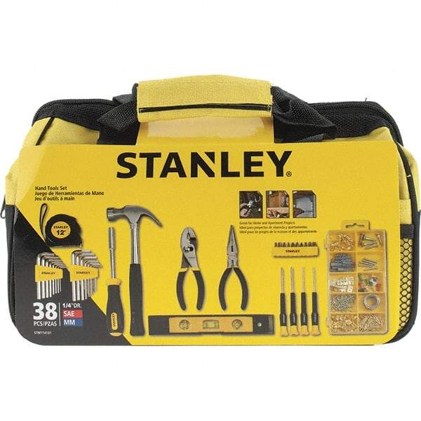Stanley - 38 Piece Household Tool Kit - Comes in Soft Sided Tote - Apex Tool & Supply