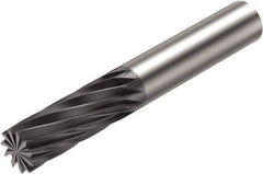Sandvik Coromant - 12mm, 31.8mm LOC, 12mm Shank Diam, 82.5mm OAL, 11 Flute, Solid Carbide Square End Mill - Single End, Diamond Finish, Spiral Flute, 4° Helix, Centercutting, Right Hand Cut, Right Hand Flute, Series CoroMill Plura - Apex Tool & Supply
