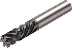 Sandvik Coromant - 12mm, 31.8mm LOC, 12mm Shank Diam, 2-1/2" OAL, 6 Flute, Solid Carbide Square End Mill - Single End, Diamond Finish, Spiral Flute, 40° Helix, Centercutting, Right Hand Cut, Right Hand Flute, Series CoroMill Plura - Apex Tool & Supply