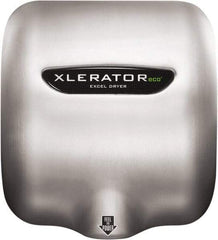Excel Dryer - 530 Watt Silver Finish Electric Hand Dryer - 110/120 Volts, 4.5 Amps, 11-3/4" Wide x 12-11/16" High x 6-11/16" Deep - Apex Tool & Supply