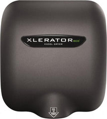 Excel Dryer - 500 Watt Graphite Finish Electric Hand Dryer - 208/277 Volts, 2.2 Amps, 11-3/4" Wide x 12-11/16" High x 6-11/16" Deep - Apex Tool & Supply