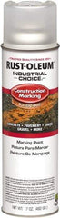 Rust-Oleum - 17 fl oz Clear Paint & Primer - 400' Coverage at 1" Wide, Solvent Base Formula, >500 gL VOC - Apex Tool & Supply