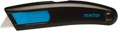 Martor USA - Retractable Utility Knife - 2.18" Stainless Steel Blade, Aluminum Handle, 1 Blade Included - Apex Tool & Supply