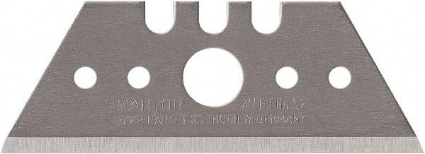 Martor USA - 100 Piece, Carbon Steel, Utility Knife Blade - 2.09" Long - Apex Tool & Supply