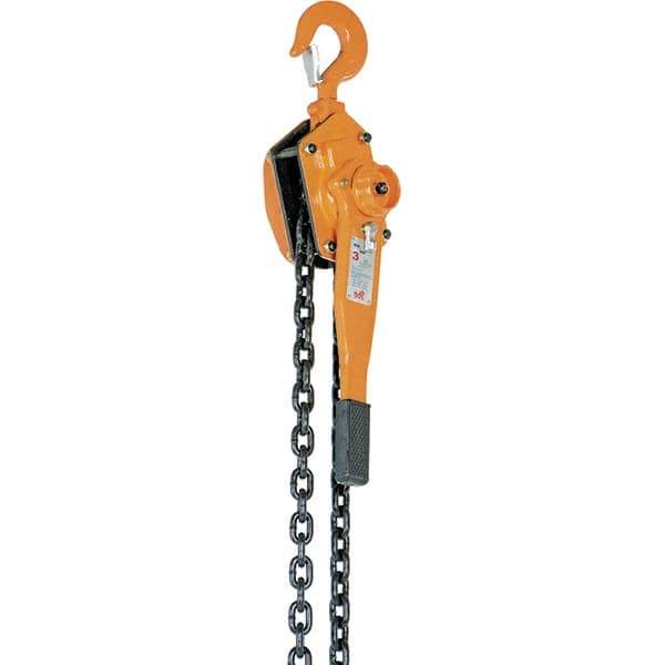 Vestil - 6,000 Lb Lifting Capacity, 20' Lift Height, Lever Hoist - Made from Chain - Apex Tool & Supply