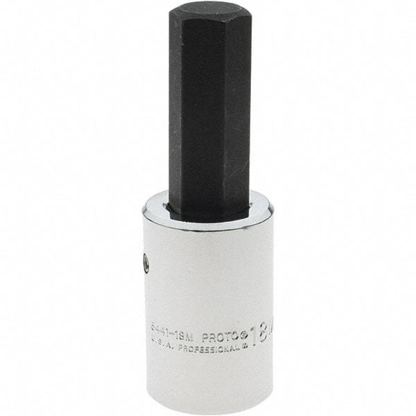 Proto - 1/2" Drive, 18mm Hex Bit Socket - 4" OAL - Apex Tool & Supply