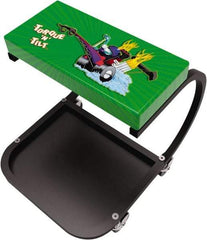 Whiteside - 380 Lb Capacity, 4 Wheel Creeper Seat with Tray - Steel, 15-1/2" Long x 19" High x 14" Wide - Apex Tool & Supply