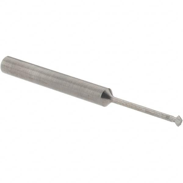 Accupro - 5/64° 5/64" Cut Diam, 0.039" Cut Width, 1/8" Shank, Solid Carbide Double-Angle Cutter - Apex Tool & Supply